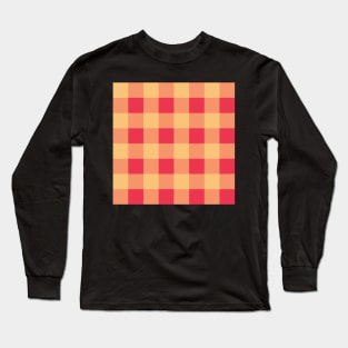 Orchard Plaid - Yellow and Red Long Sleeve T-Shirt